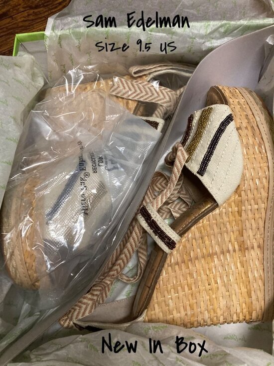 Sam Edelman Shoes - Sam Edelman Women's Wedge Sandals, Heels, Size 9.5 US -New In Box